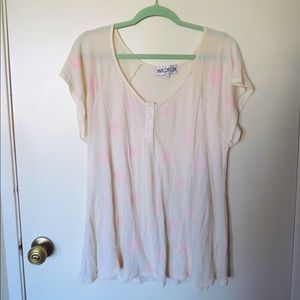 Wildfox Couture Seashell Button Up Tee 🧜🏻‍♀️